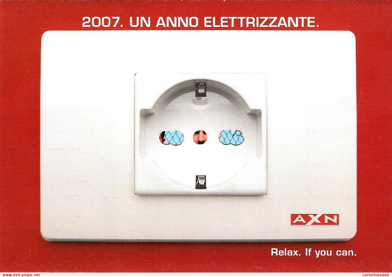 [MD9403] CPM - AXN TV CARTOLINA APRIBILE CON CALENDARIO 2007 - PROMOCARD 6960 - PERFETTA - Non Viaggiata - Advertising