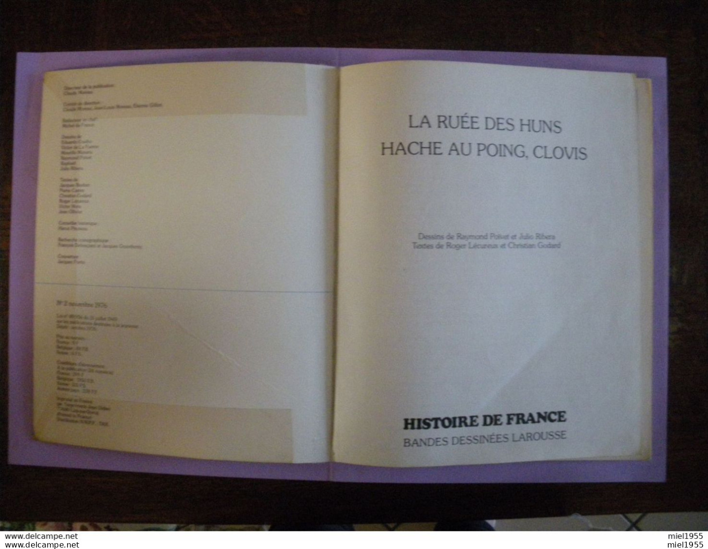 1976 BD Bande Dessinée FR3 LAROUSSE Histoire De France N°2 (3 Photos) Voir Description - Altri & Non Classificati