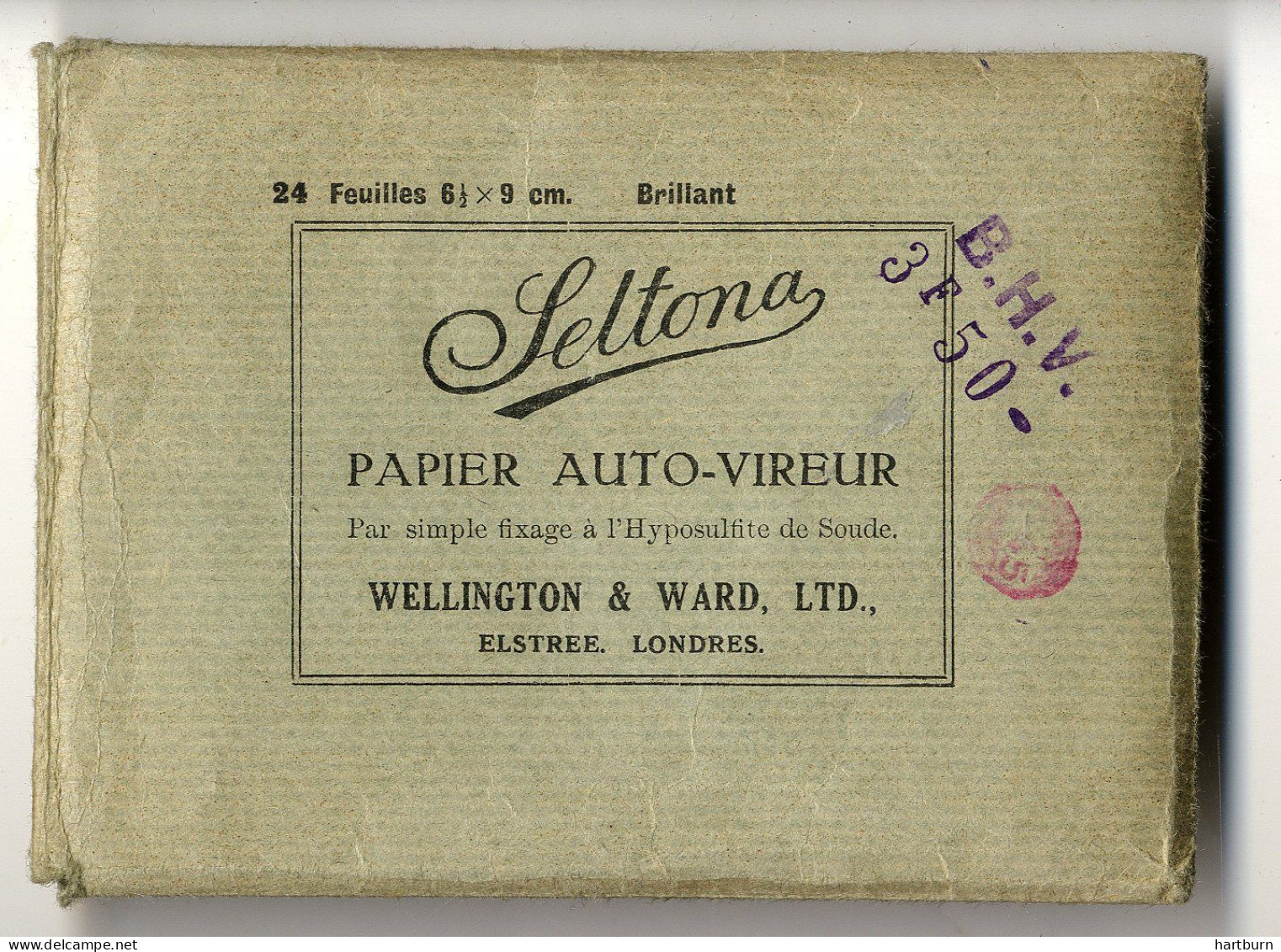 Feltona, Papier Auto-vireur, Wellington & Ward LTD, Elstree - London - Material Y Accesorios