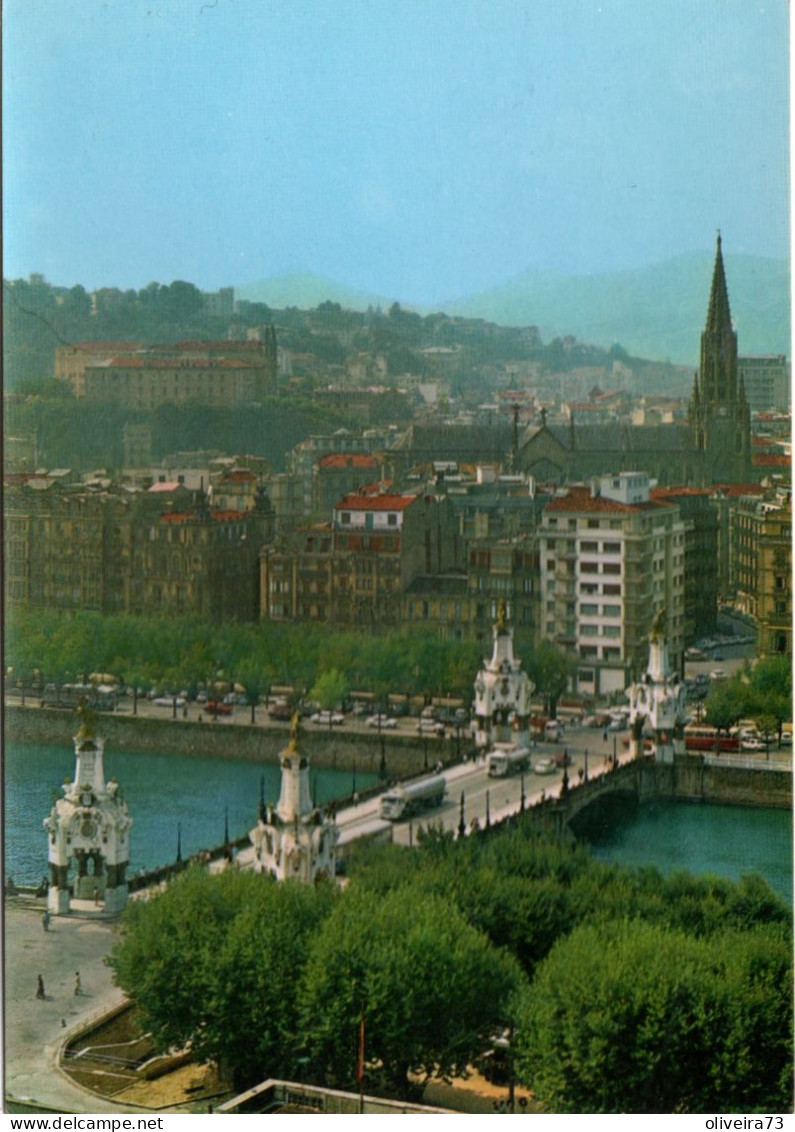 SAN SEBASTIAN - DONOSTIA - Vista Parcial Y Puente Maria Cristina - Guipúzcoa (San Sebastián)