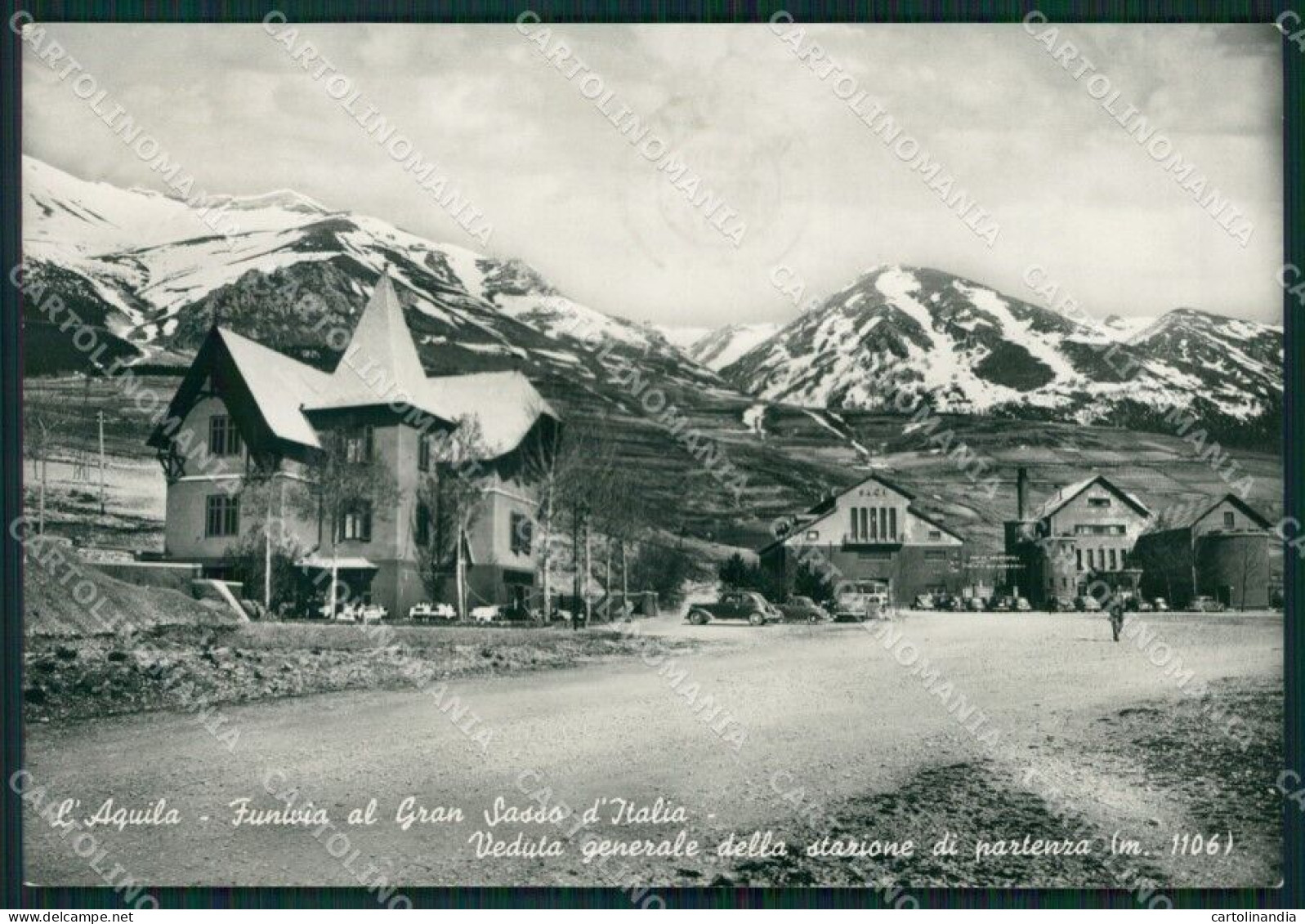 L'Aquila Funivia Al Gran Sasso Foto FG Cartolina ZKM8253 - L'Aquila