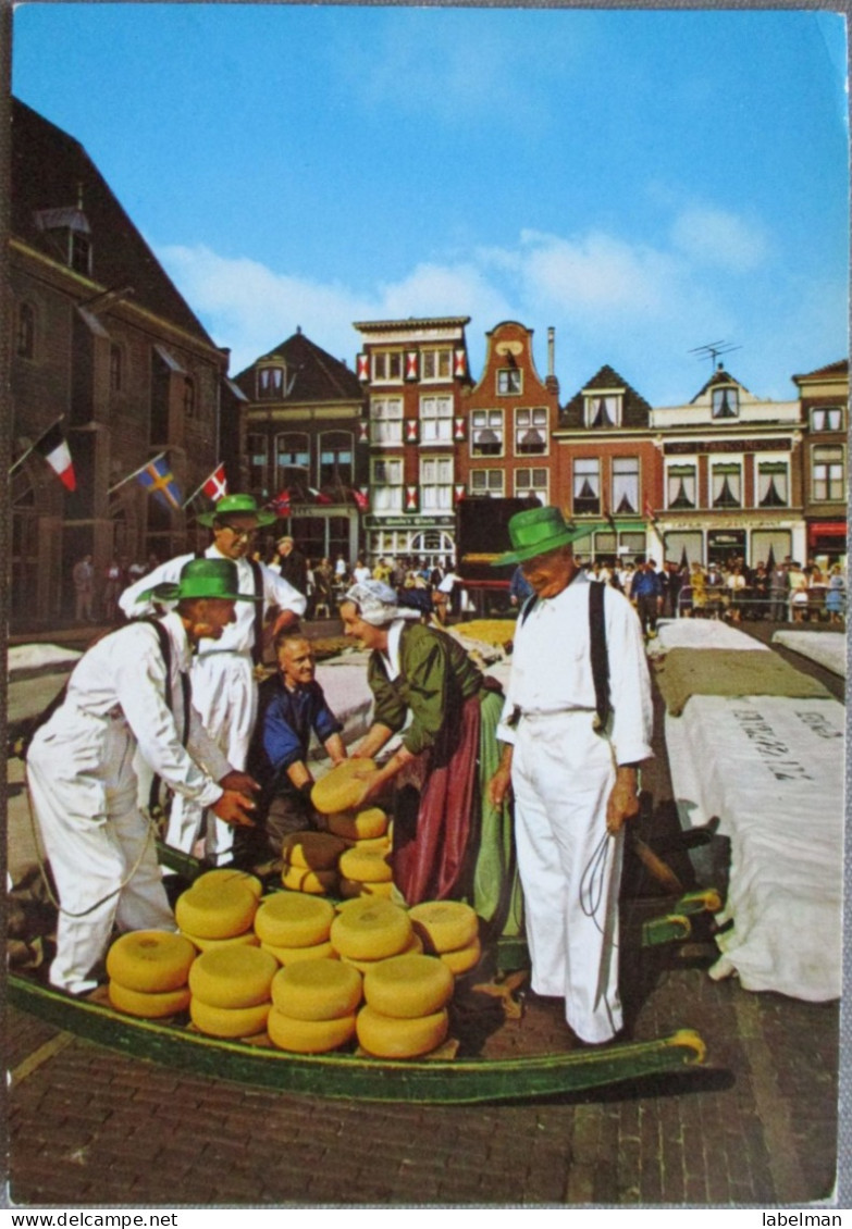 HOLLAND NETHERLAND ALKMAAR WAAGPLEIN CHEESE MARKET POSTCARD CARTOLINA ANSICHTSKARTE CARTE POSTALE POSTKARTE CARD - Alkmaar