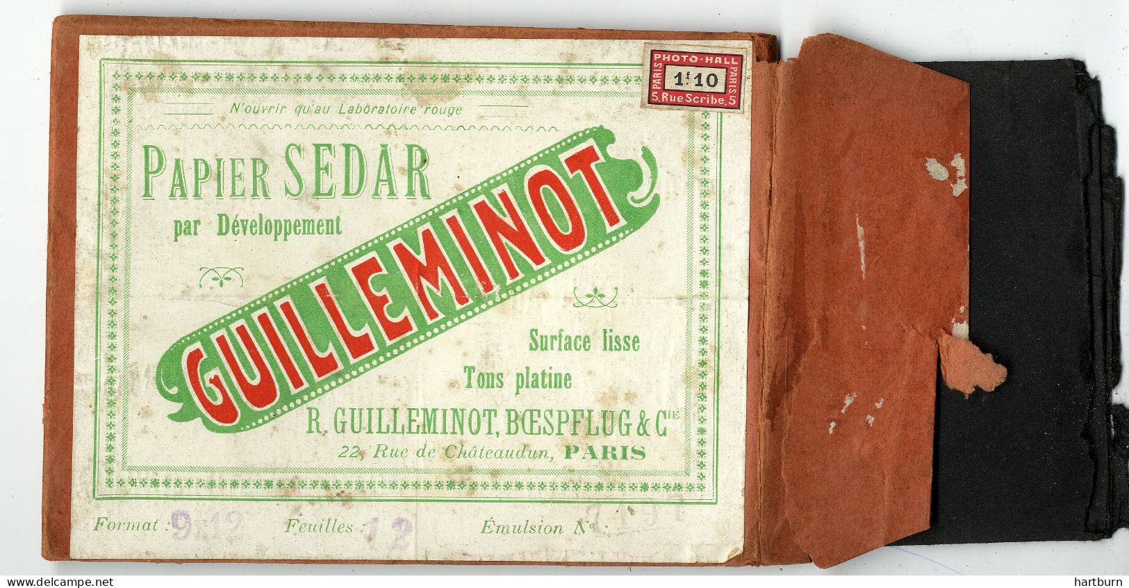 Guilleminot. Papier Sedar. Rue De Chateaudun, Paris - Materiaal & Toebehoren