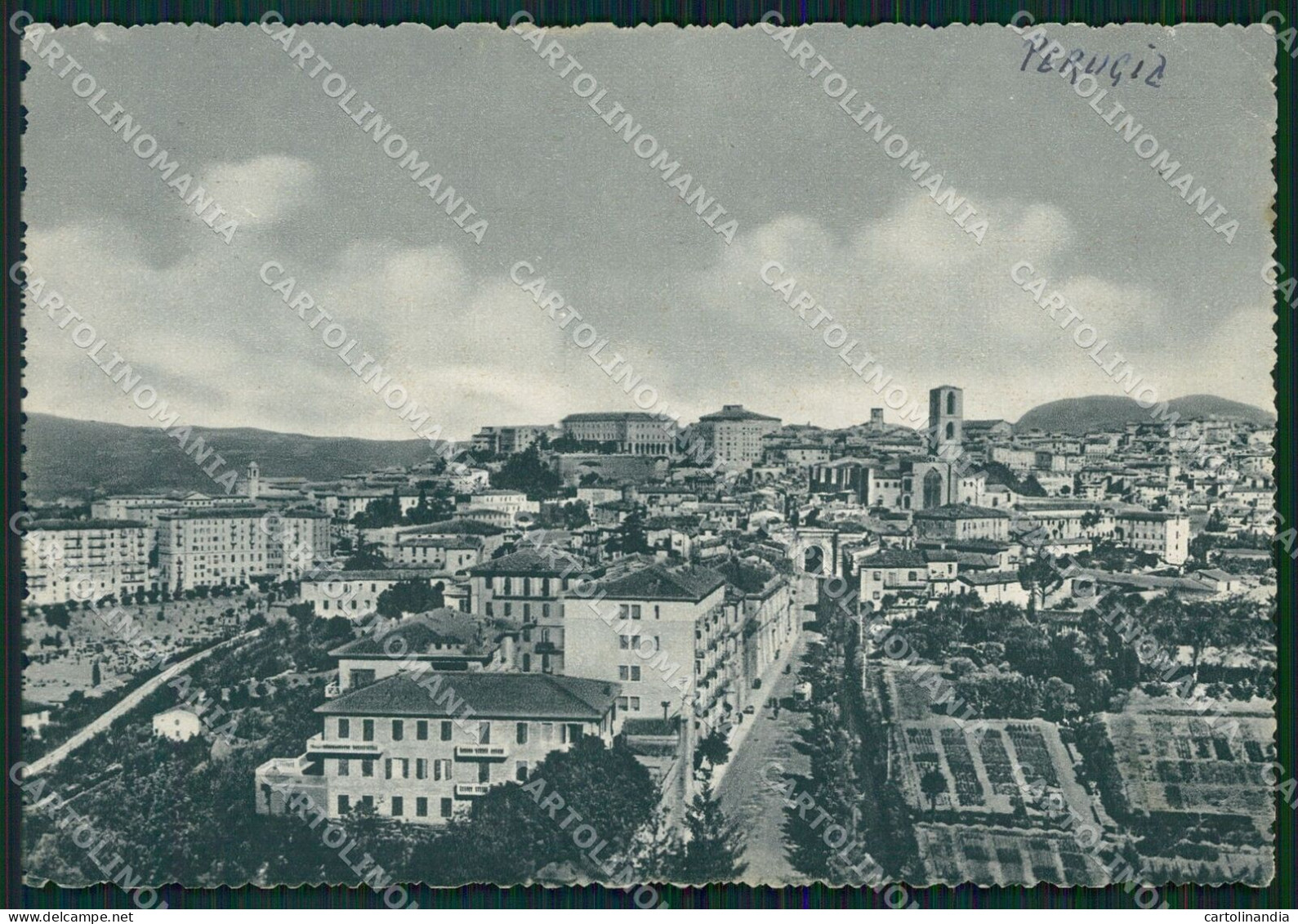 Perugia Città PIEGHINE FG Cartolina KB4609 - Perugia