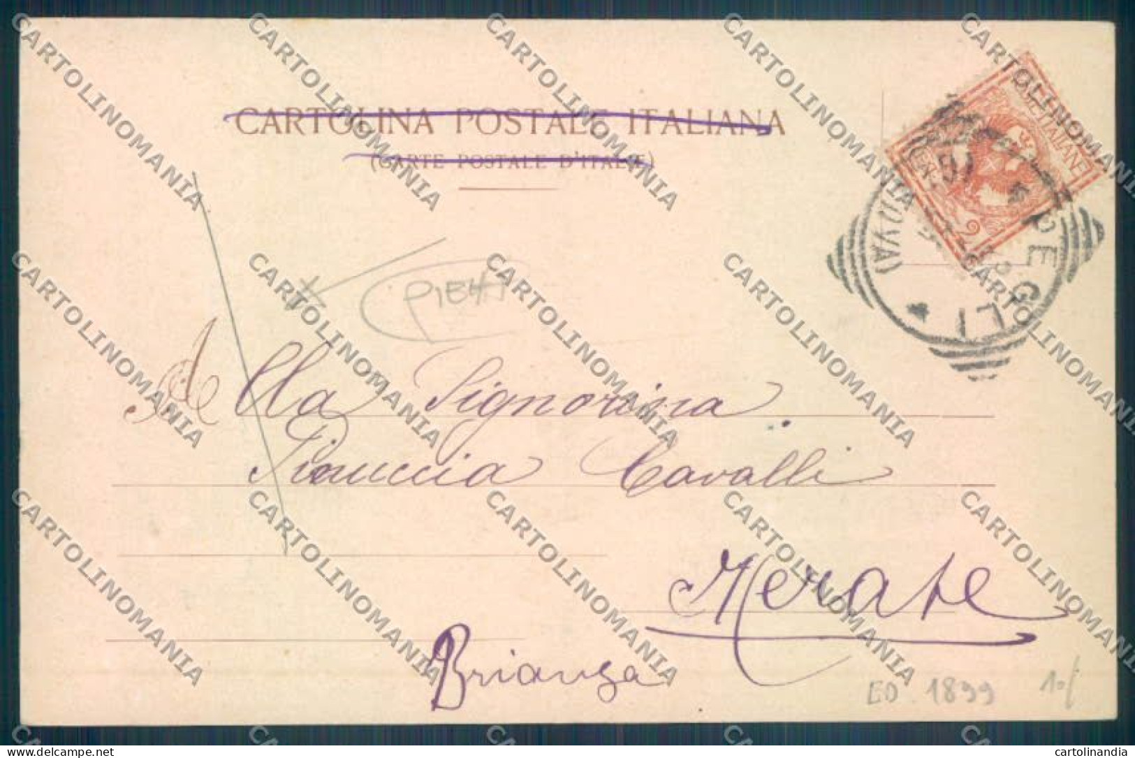 Genova Cornigliano PIEGA Cartolina ZT3789 - Genova (Genoa)