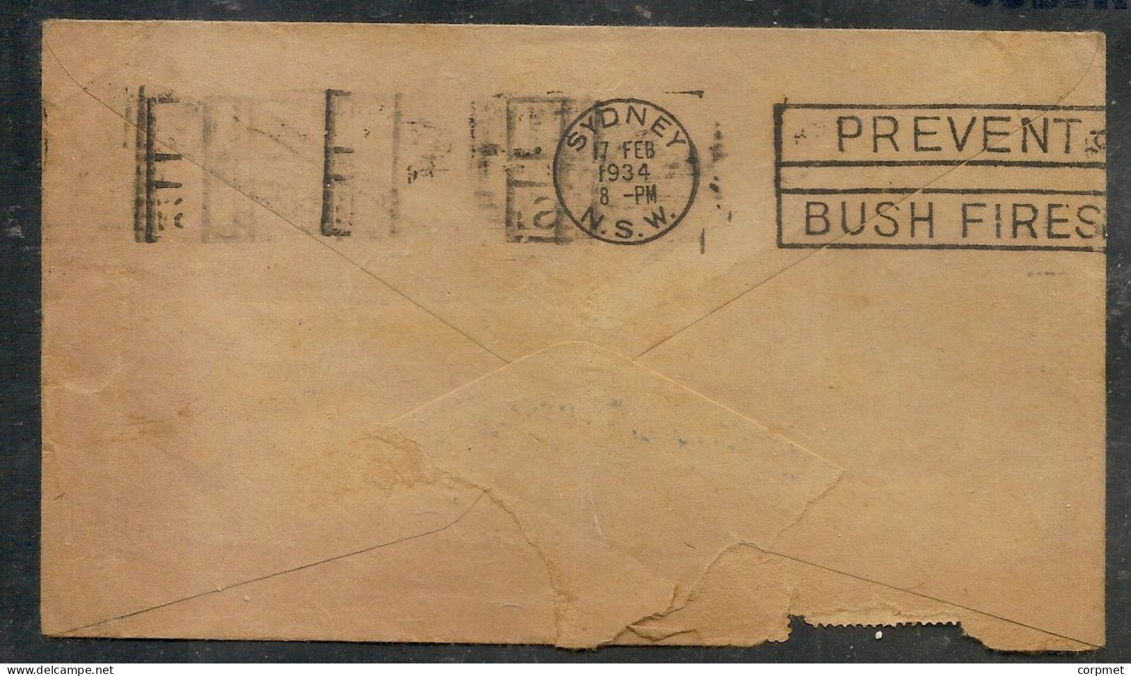 - NEW ZEALAND 17 Feb 1934 PICTON To AUKLAND-Sydney Return Trans Tasman Flight VH-UXX Faith In Australia -special Cachet - Corréo Aéreo