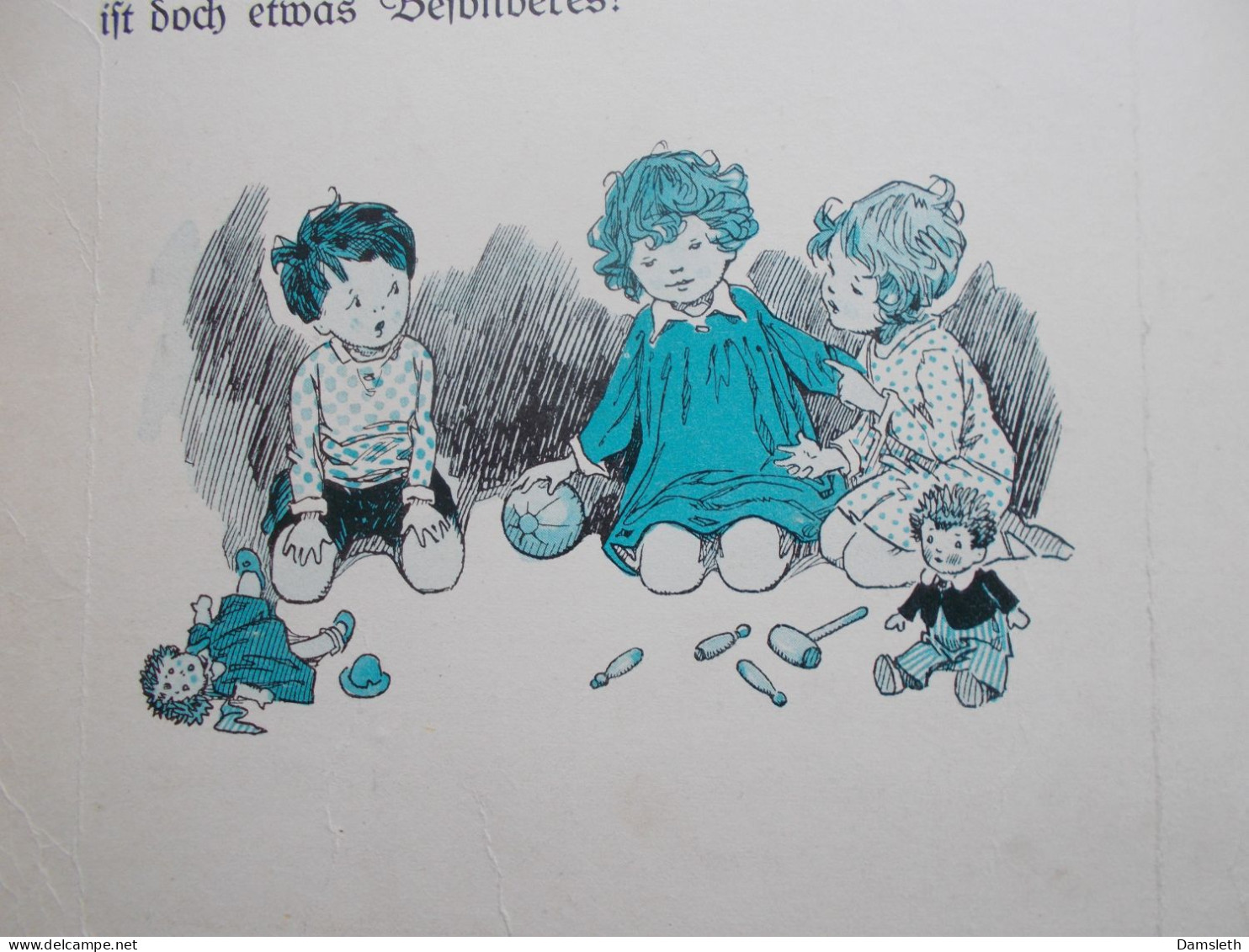 Vintage 1941 Children's Book Fritz Baumgarten; Pucks Lebender Teddybär - Altri & Non Classificati
