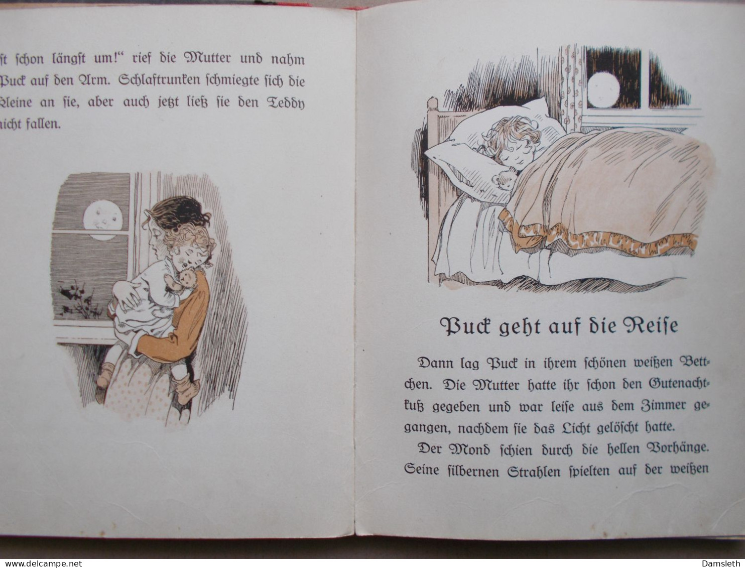 Vintage 1941 Children's Book Fritz Baumgarten; Pucks Lebender Teddybär - Altri & Non Classificati