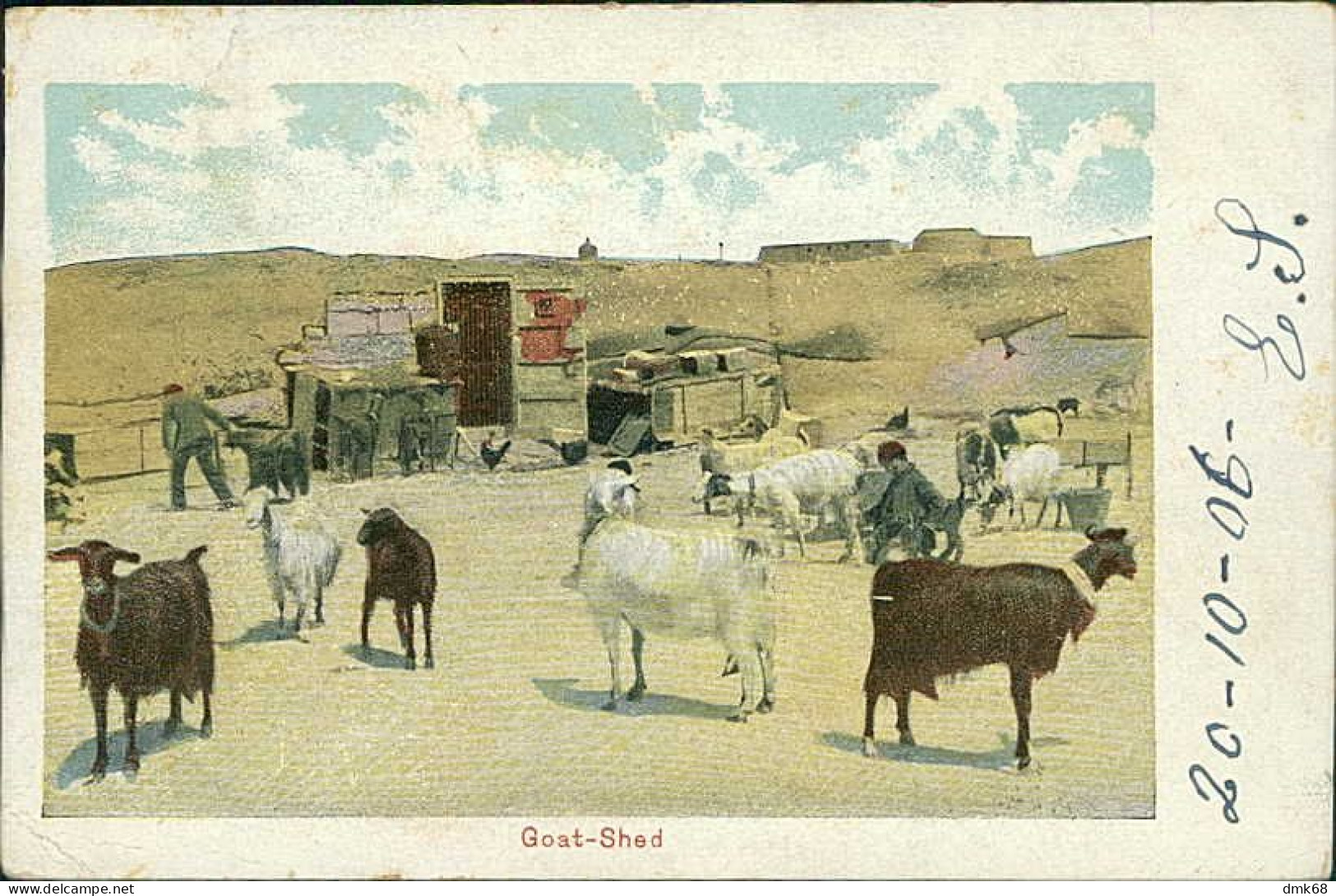 MALTA - GOAT SHED - MAILED 1906 / STAMP  (18182) - Malte