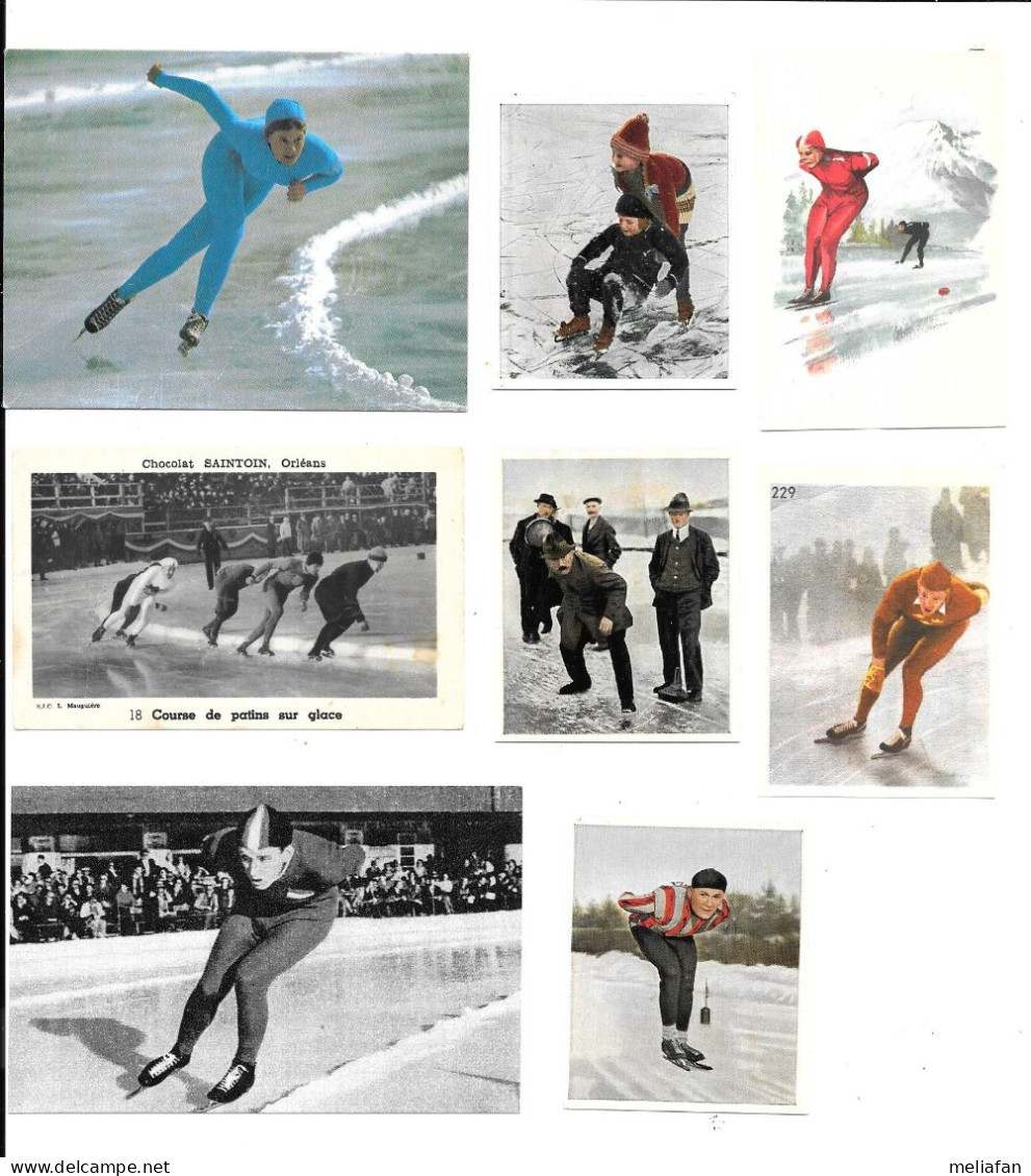 EL10 - VIGNETTES ET CHROMOS DIVERS - PATINAGE DE VITESSE - ICE SKATING - Winter Sports