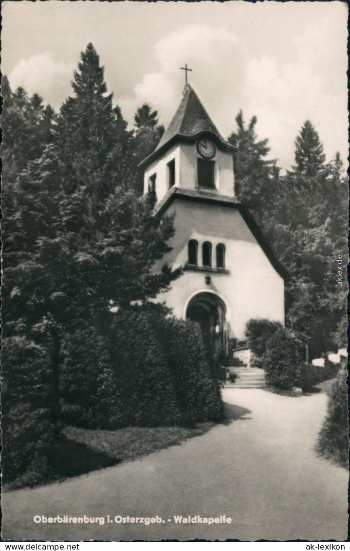 Foto Ansichtskarte Oberbärenburg Altenberg (Erzgebirge) Waldkapelle G1959 - Altenberg
