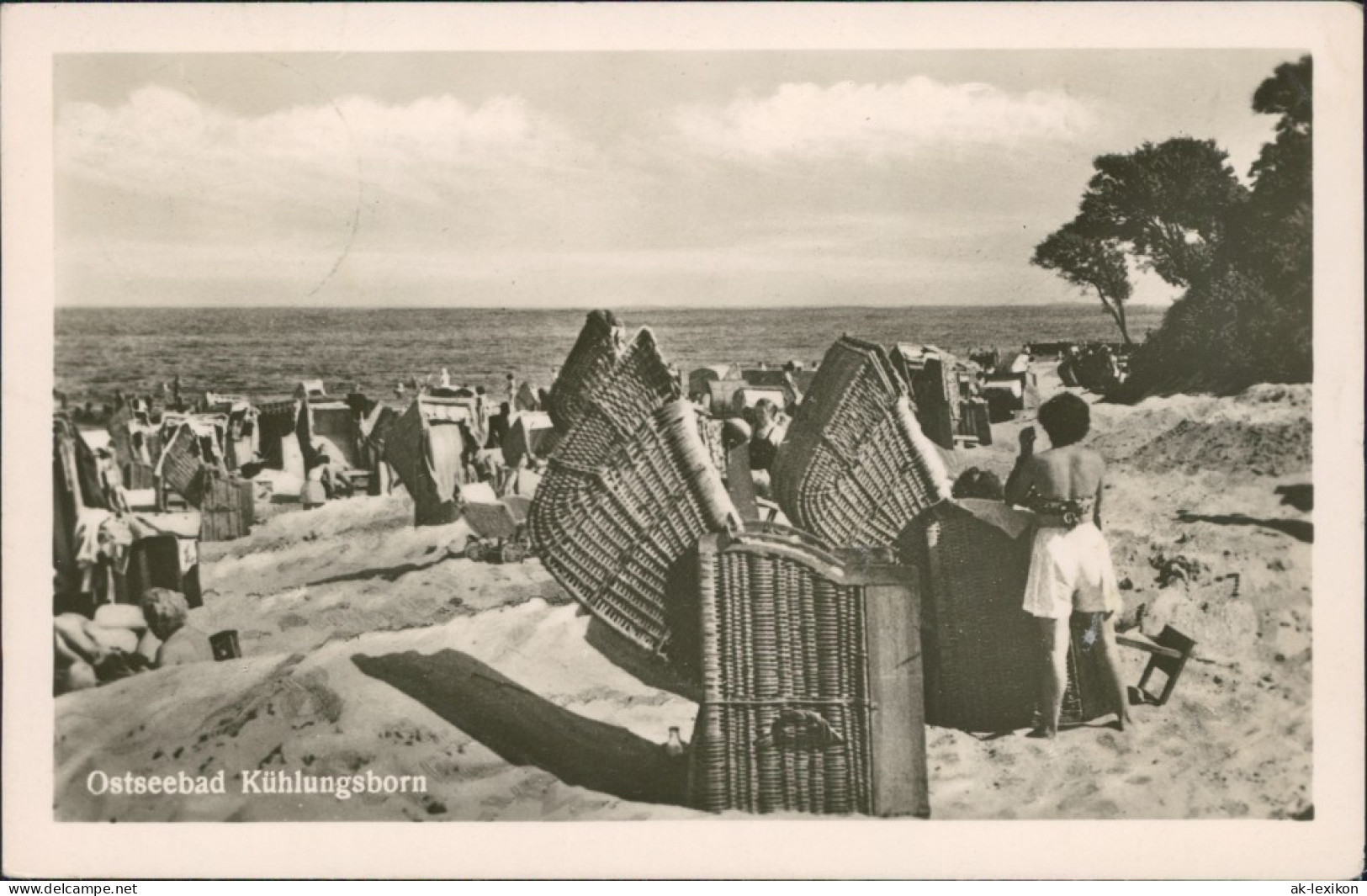 Ansichtskarte Kühlungsborn Strand 1953 - Kuehlungsborn