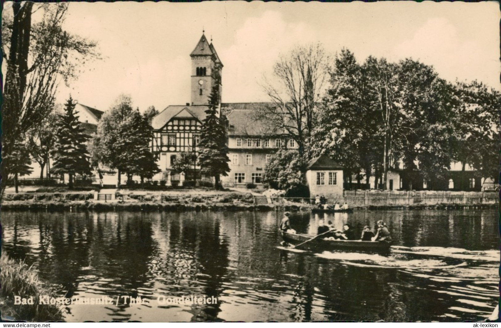 Ansichtskarte Bad Klosterlausnitz Gondelteich 1957 - Bad Klosterlausnitz