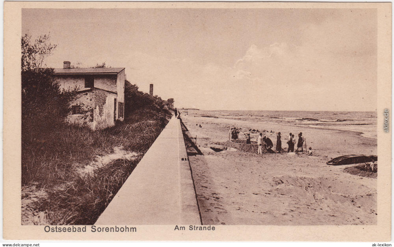 Postcard Sorenbohm Sarbinowo (Mielno) Am Strand - Haus 1922 - Pommern