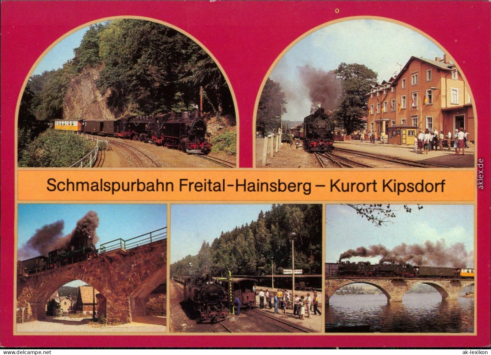 Bahnhof Dippoldiswalde, Brücke In Schmiedeberg,  Kipsdorf, Viadukt Malter 1987 - Kipsdorf