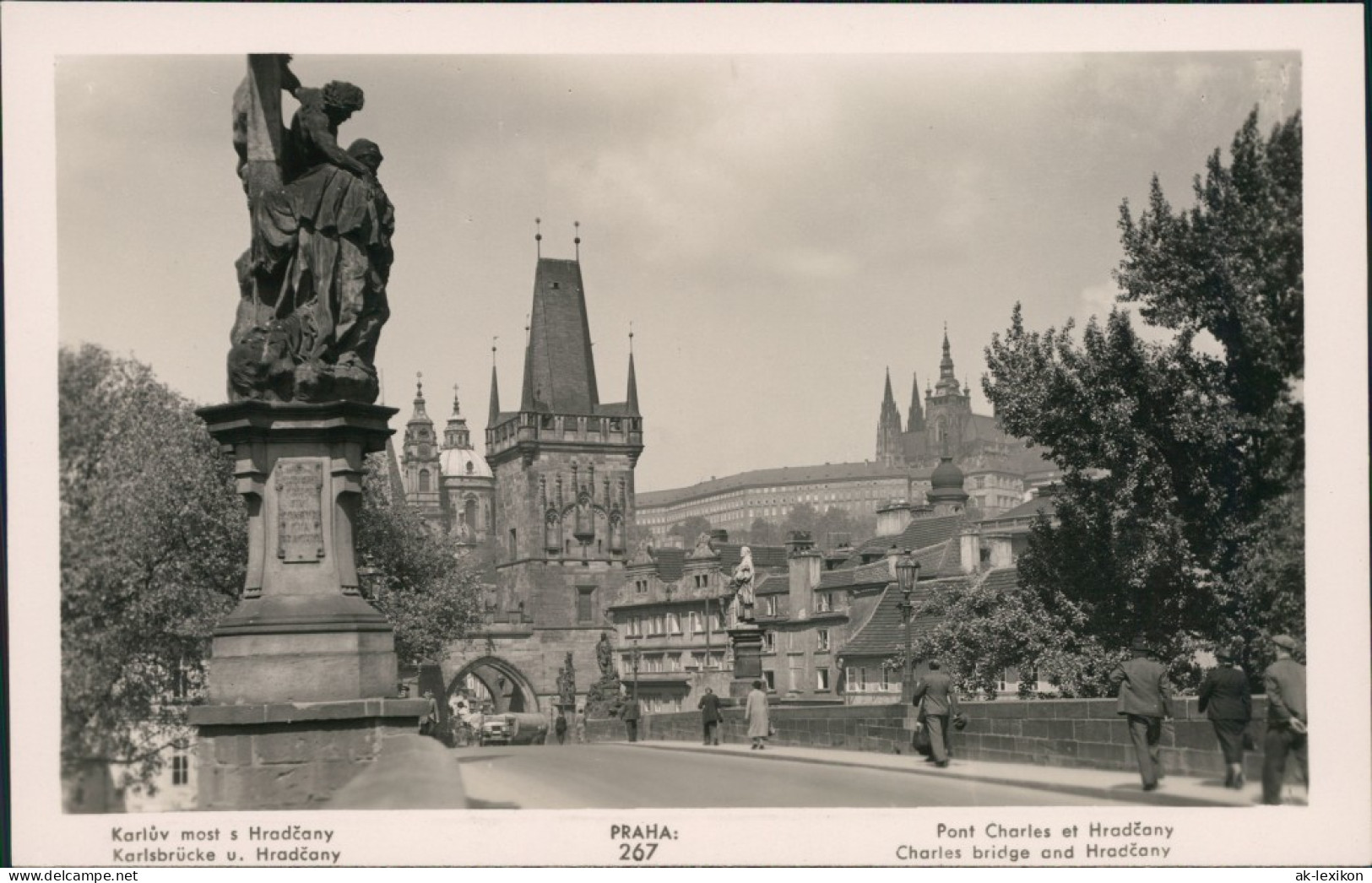 Ansichtskarte Prag Praha Karlsbrücke/Karlův Most 1939 - Tchéquie