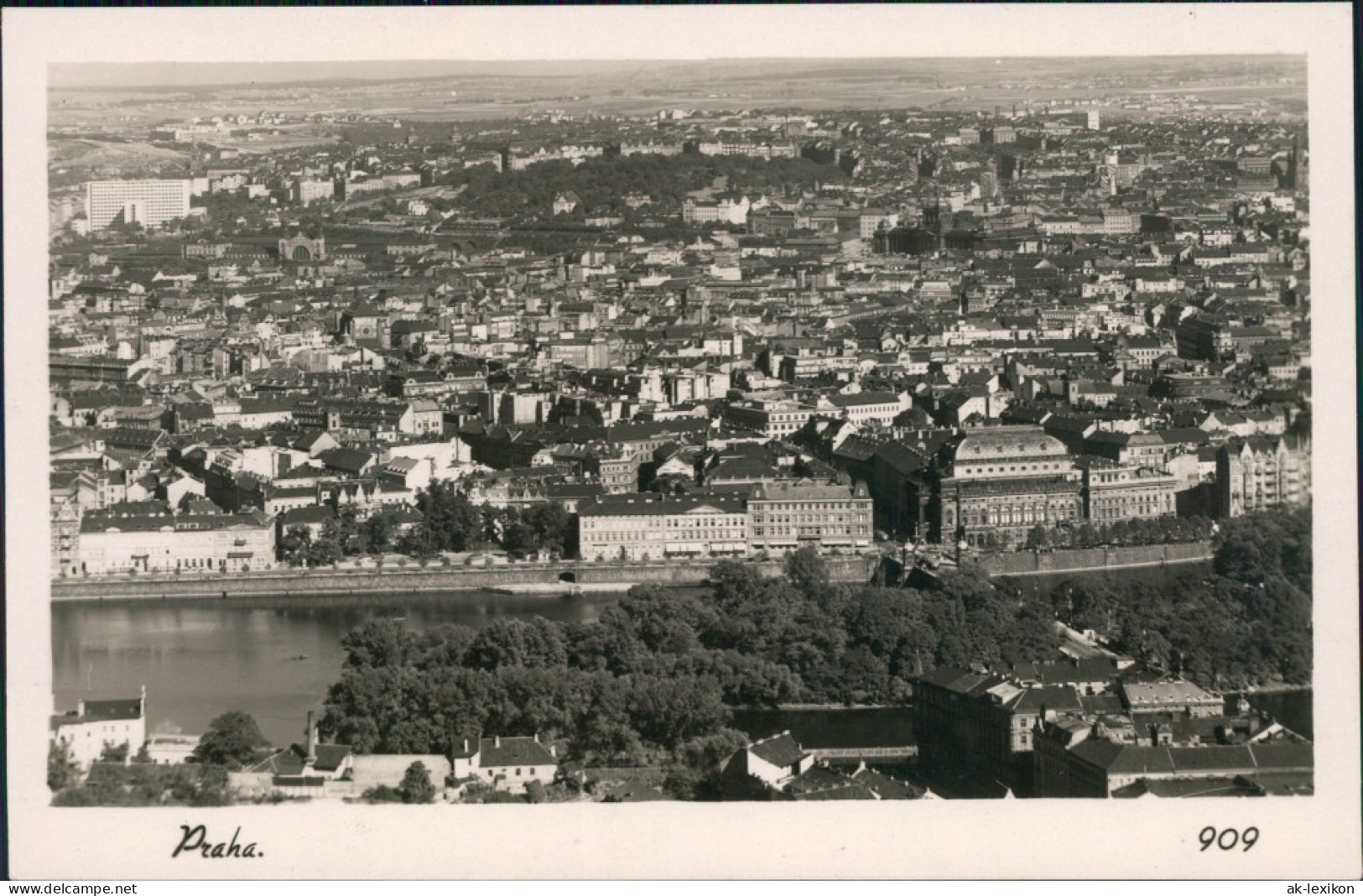 Ansichtskarte Holleschowitz-Prag Holešovice Praha Luftbild 1939 - Tchéquie