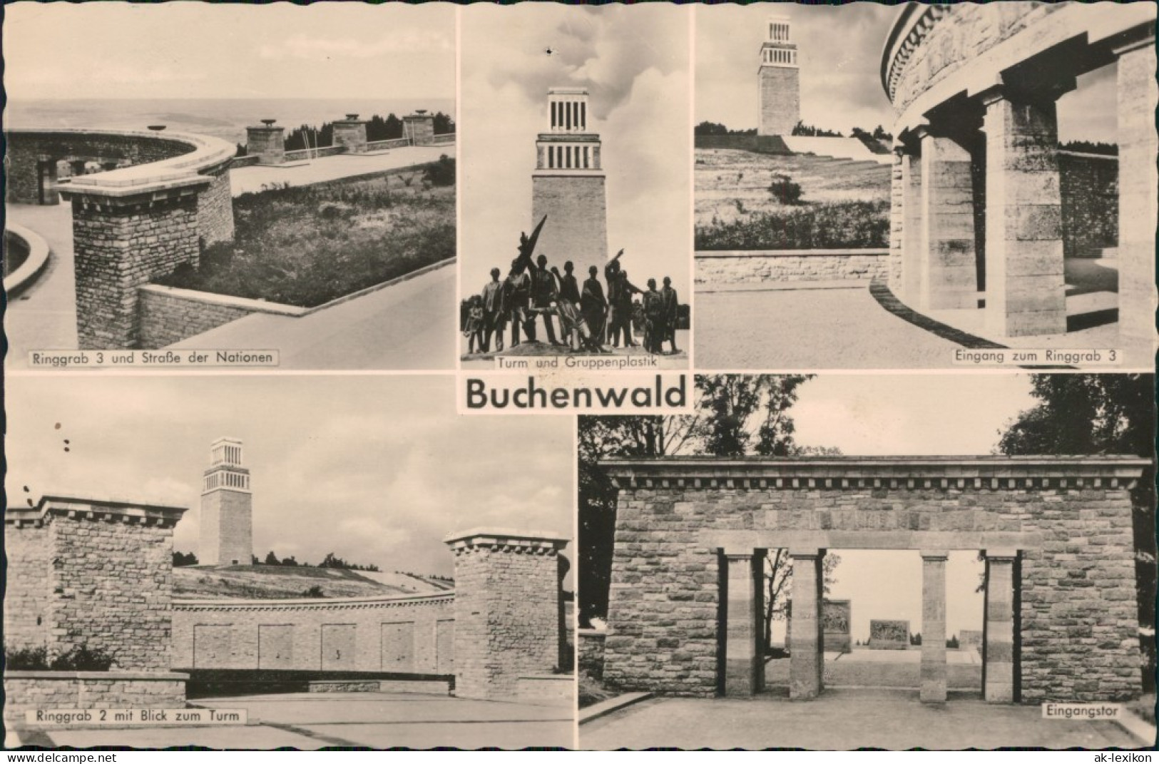 Ansichtskarte Weimar Konzentrationslager KZ Buchenwald Gedenkstätte 1960 - Weimar