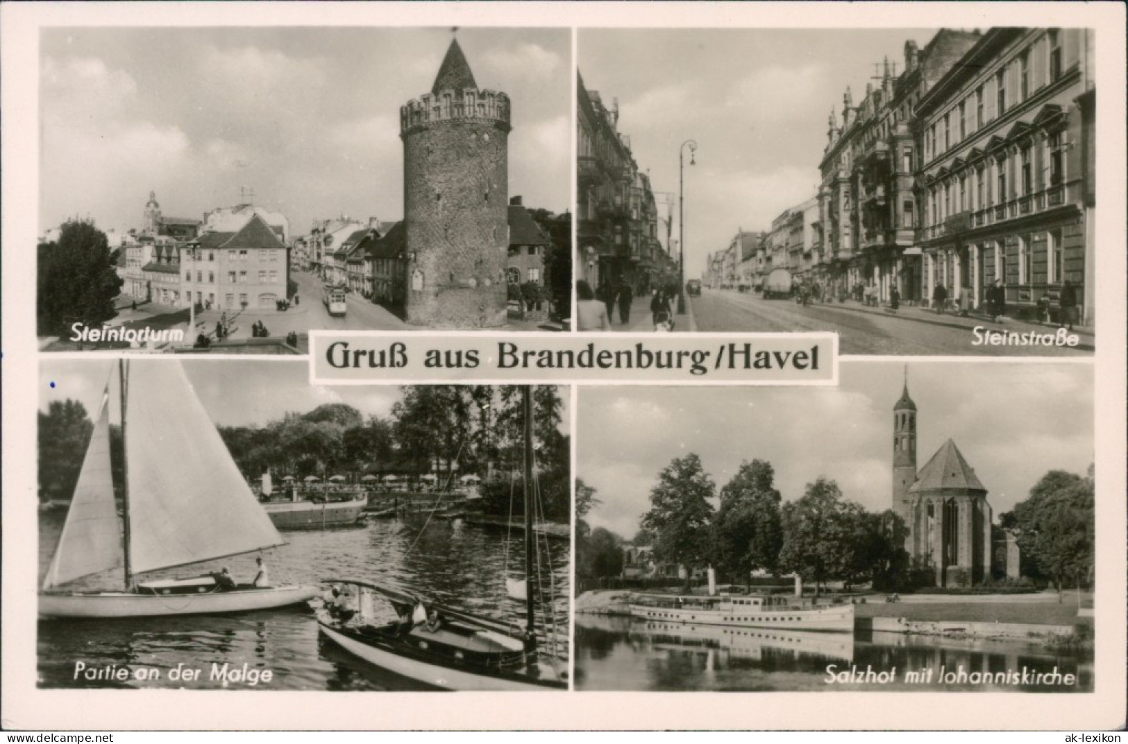 Brandenburg An Der Havel Steintorturm, Steinstraße, Partie An Der Malgenn 1958 - Brandenburg