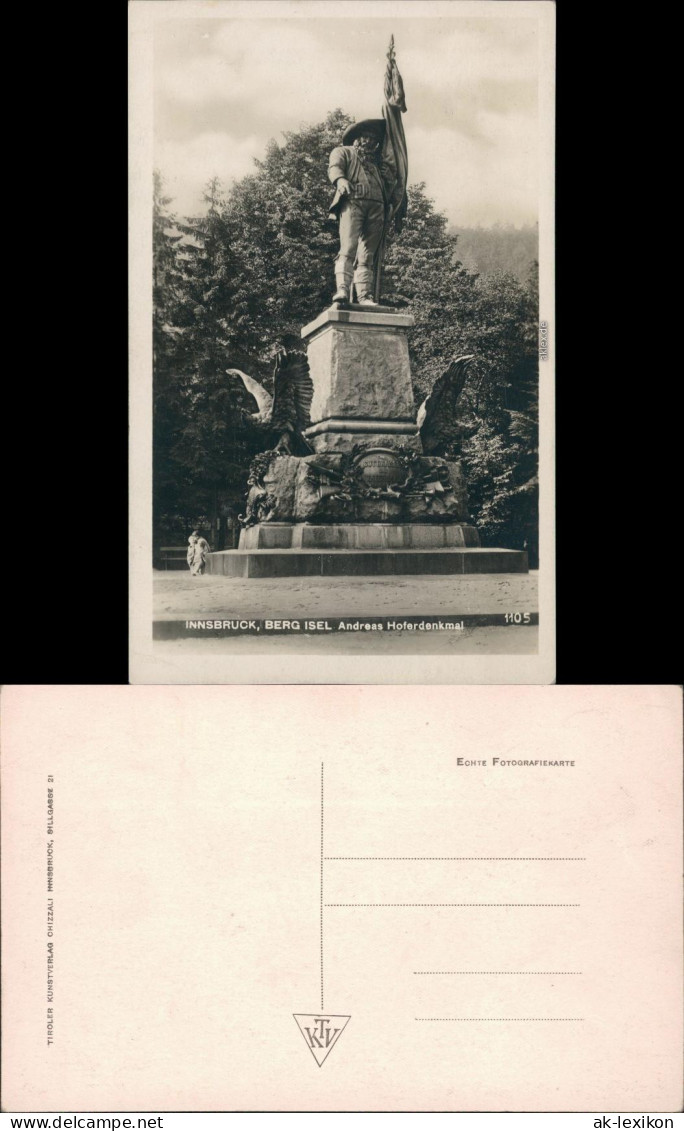 Ansichtskarte Innsbruck Berg Isel - Andreas Hofer Denkmal 1932 - Innsbruck