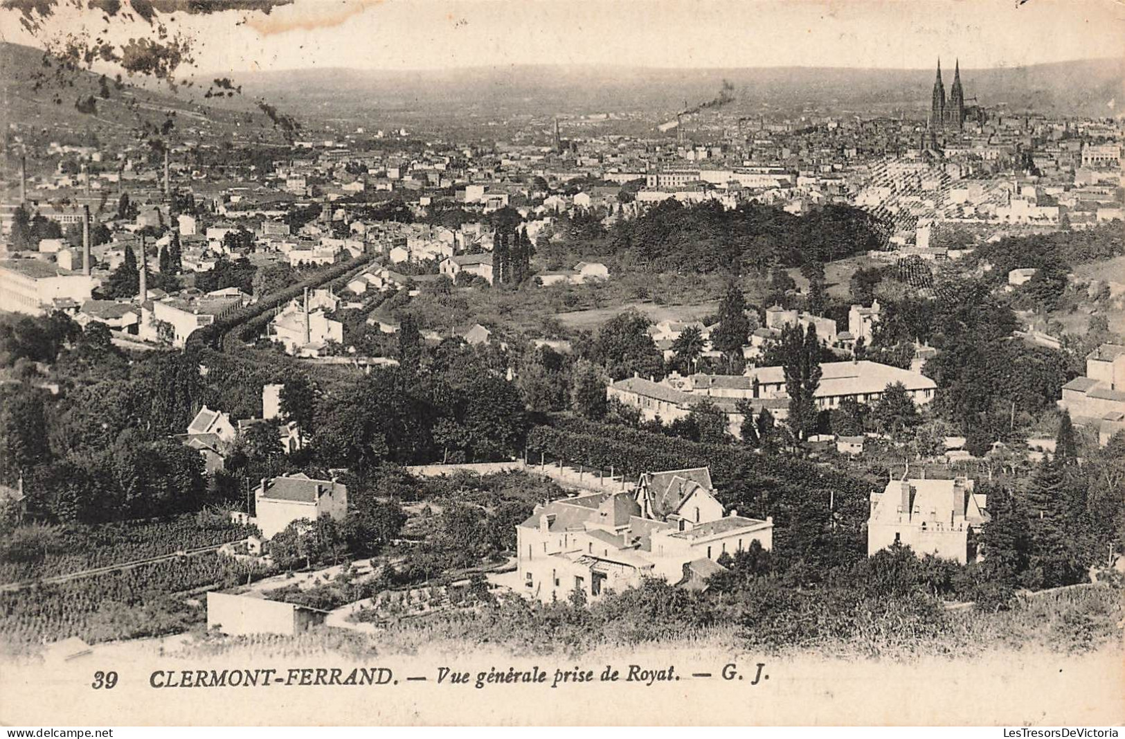 FRANCE - Clermont Ferrand - Vue Générale Prise De Royat - Carte Postale Ancienne - Clermont Ferrand