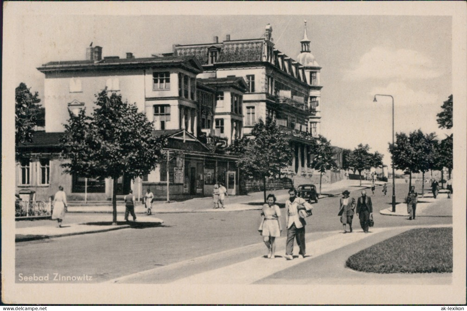 Ansichtskarte Zinnowitz Straße 1953 - Zinnowitz