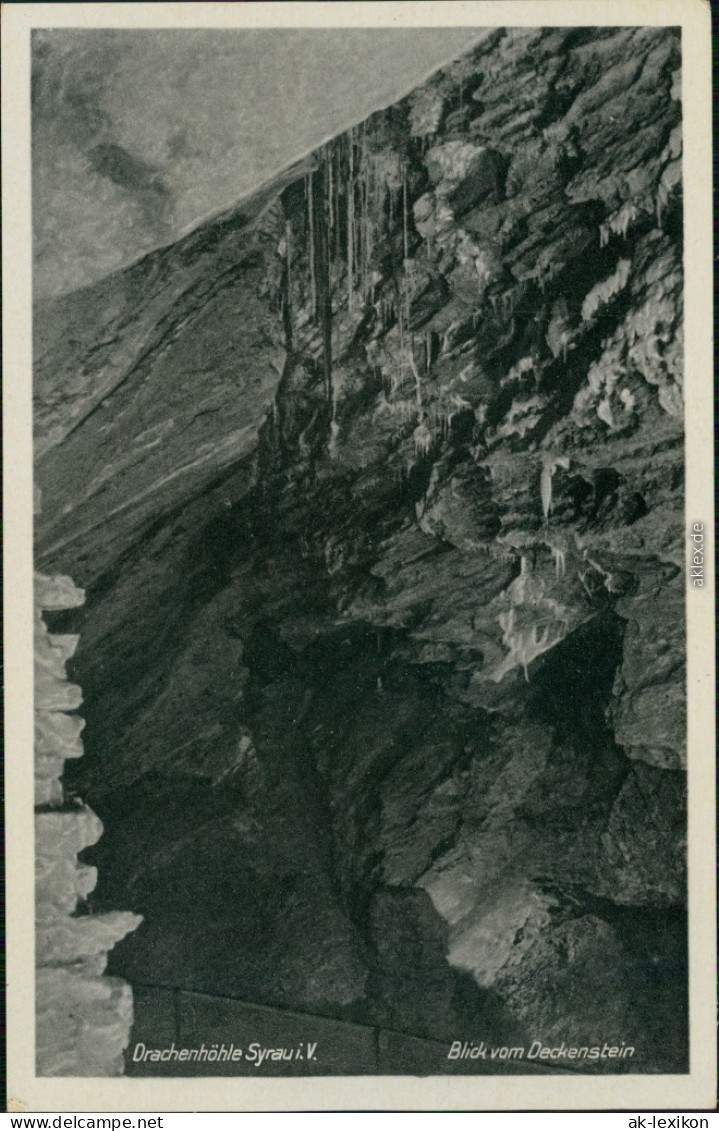 Ansichtskarte Syrau (Vogtland) Drachenhöhle - Blick Vom Deckenstein 1957 - Syrau (Vogtland)