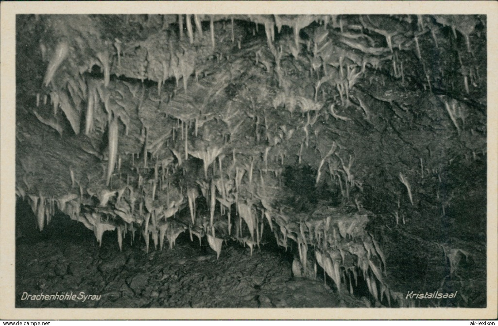 Ansichtskarte Syrau (Vogtland) Drachenhöhle - Kristallsaal 1939 - Syrau (Vogtland)