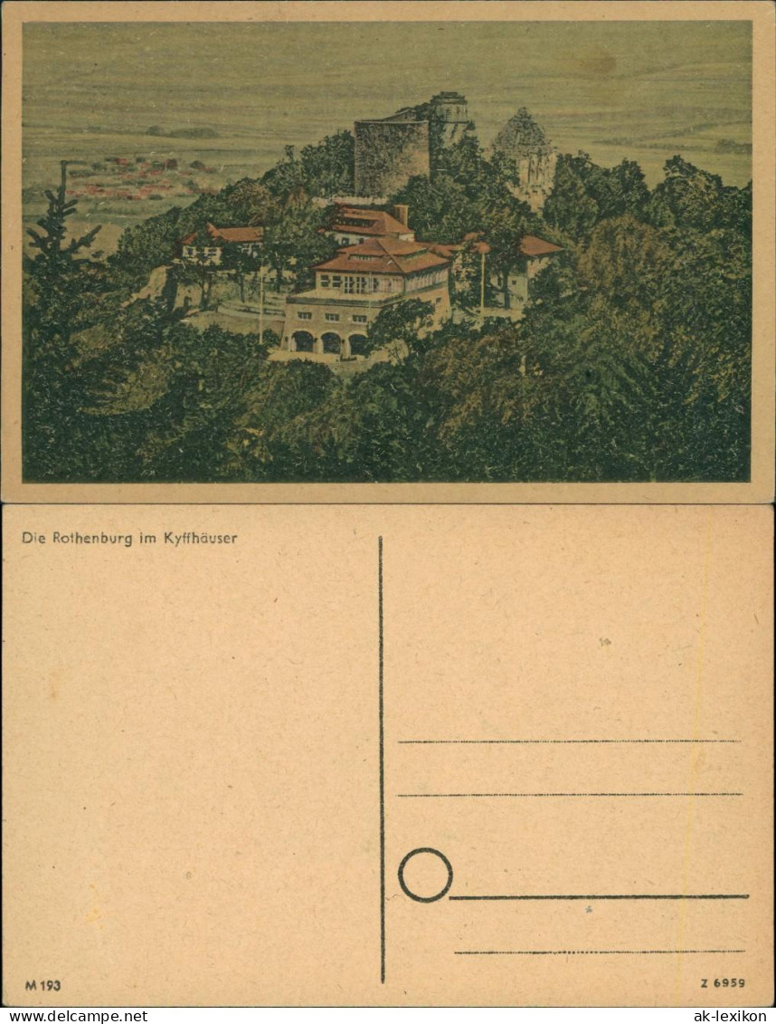 Ansichtskarte Steinthaleben-Kyffhäuserland Rothenburg Vv 1924 - Kyffhaeuser