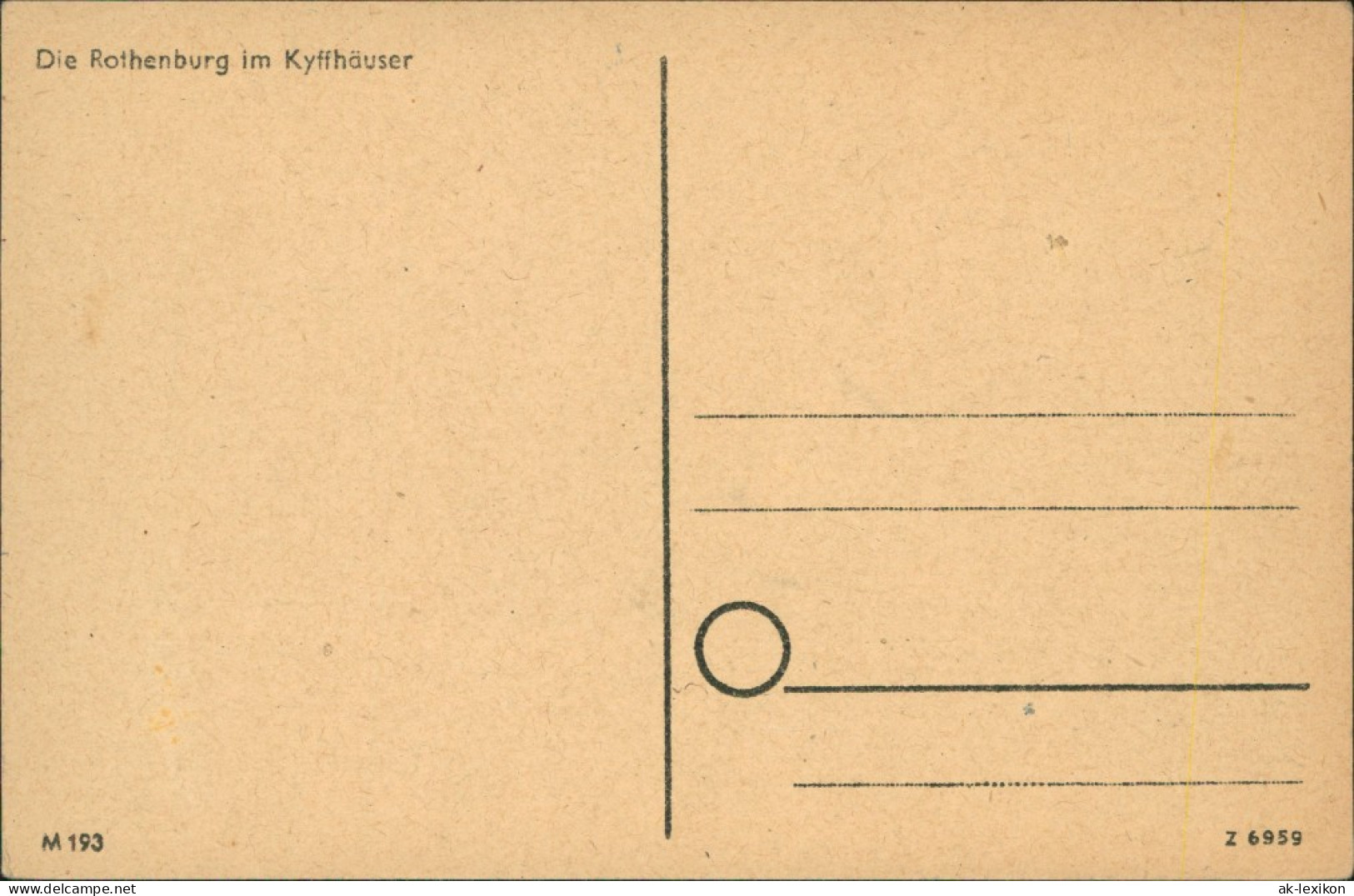 Ansichtskarte Steinthaleben-Kyffhäuserland Rothenburg Vv 1924 - Kyffhaeuser