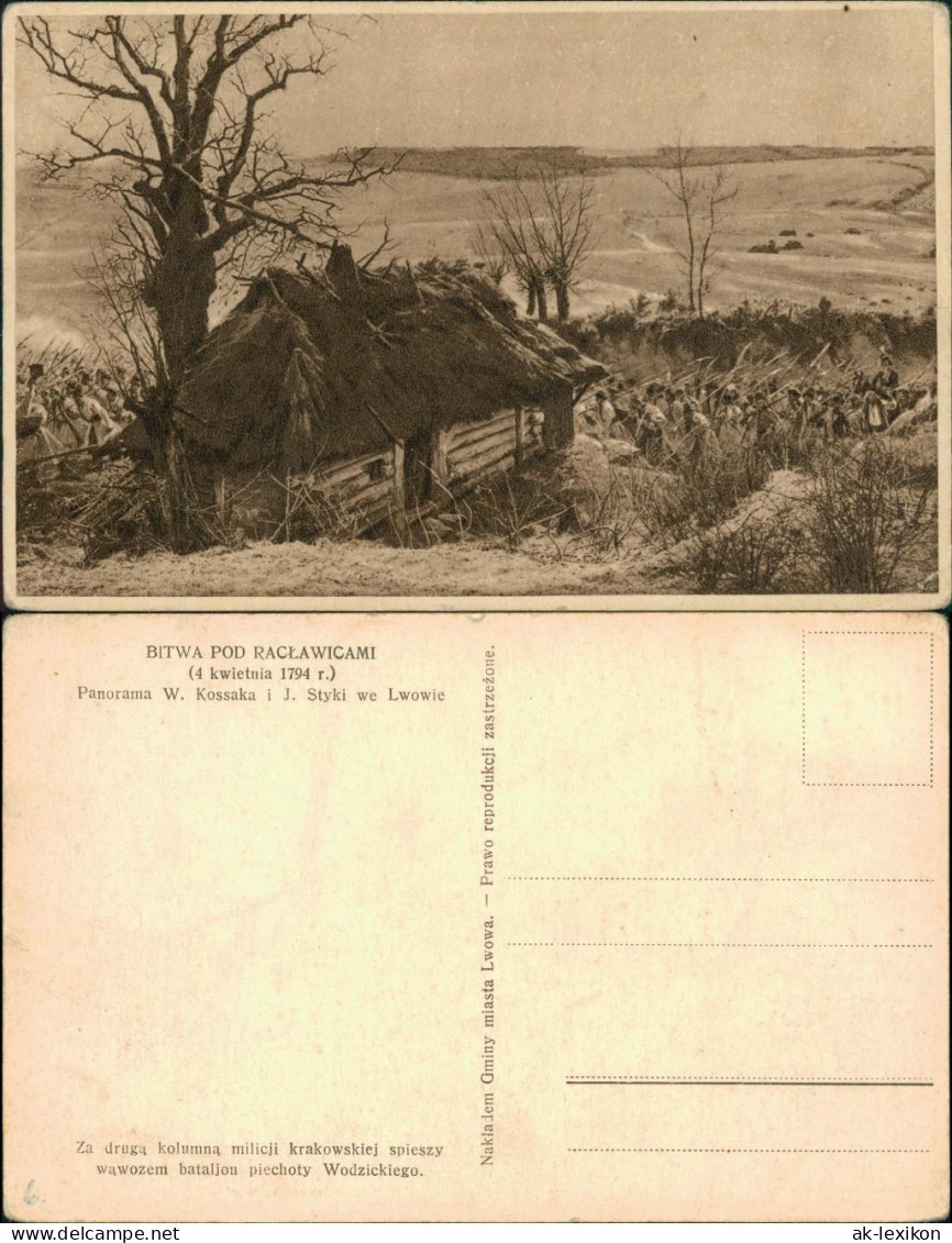 Postcard Racławice Schlacht Bei Racławice Künstlerkarte 1919 - Polen