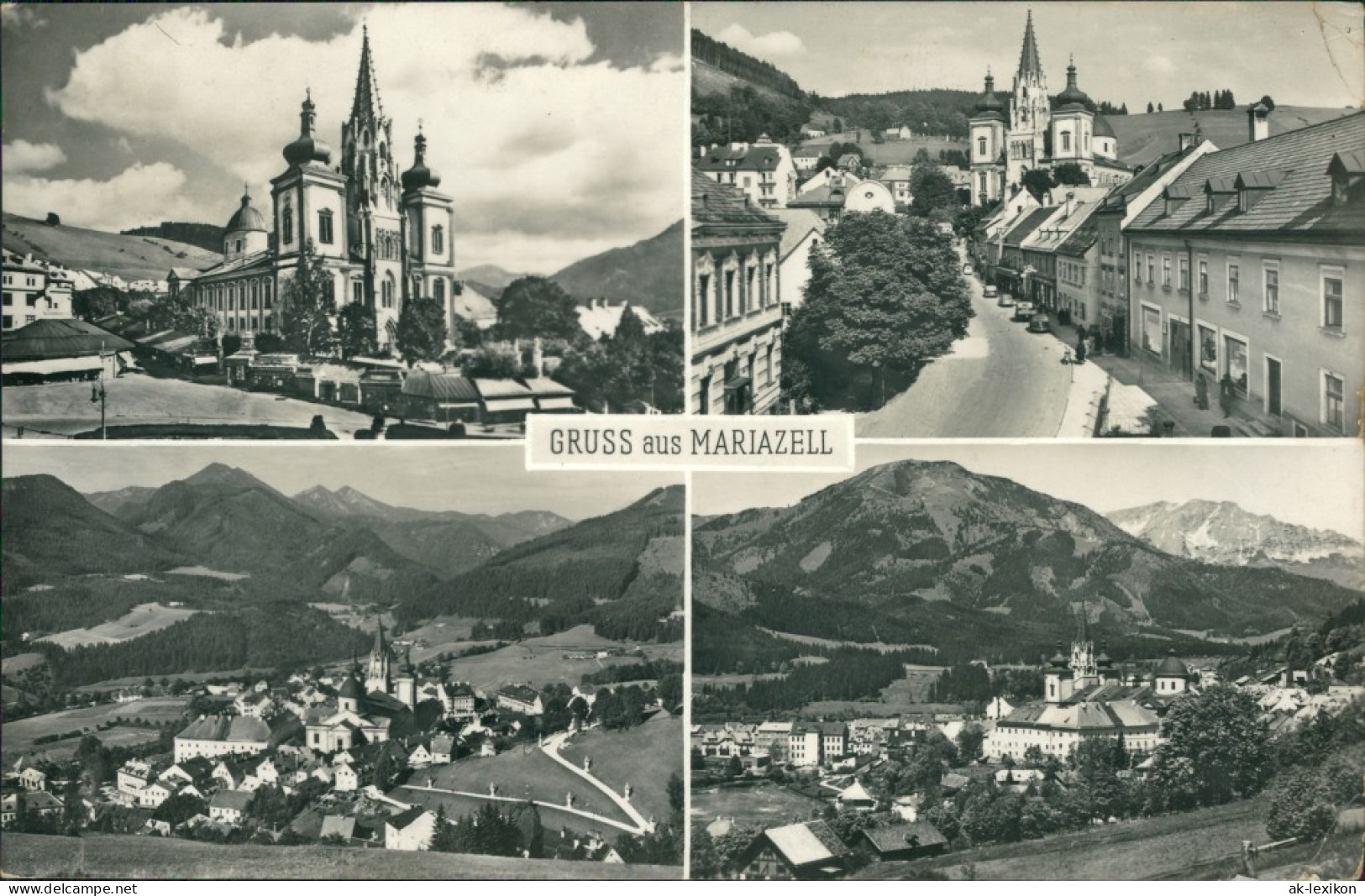 Ansichtskarte Mariazell 4 Bildkarte 1961 - Autres & Non Classés