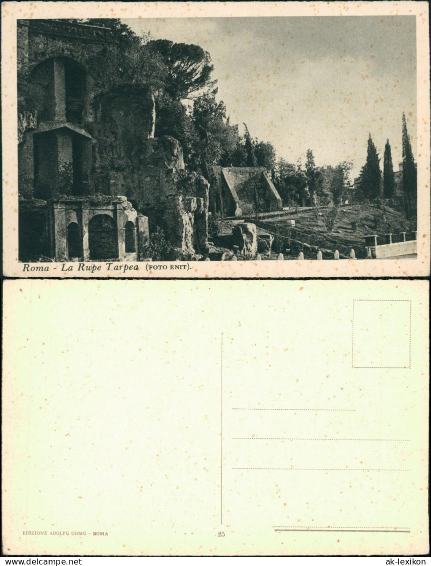 Cartoline Rom Roma La Rupe Tarpea 1955 - Other & Unclassified