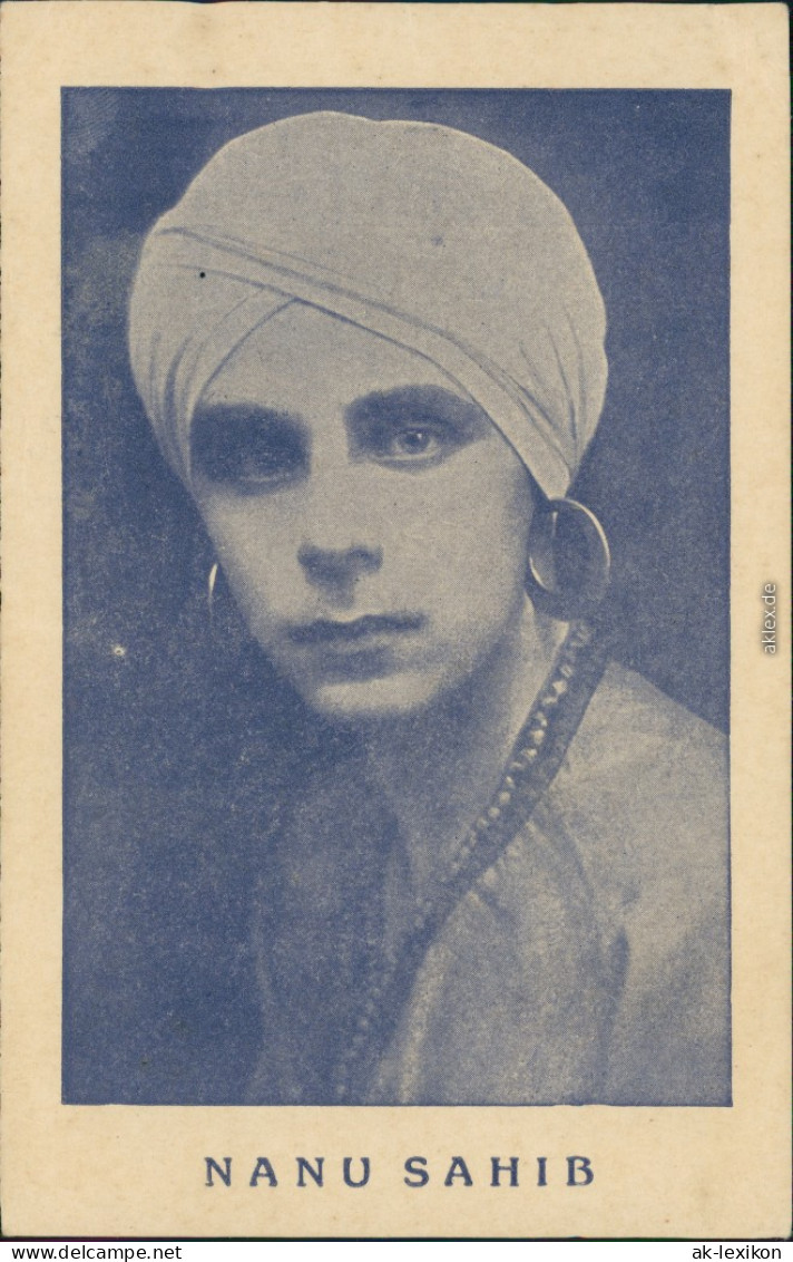 Ansichtskarte  Nanu Sahib, Turban Arabische Typen 1928 - Costumi