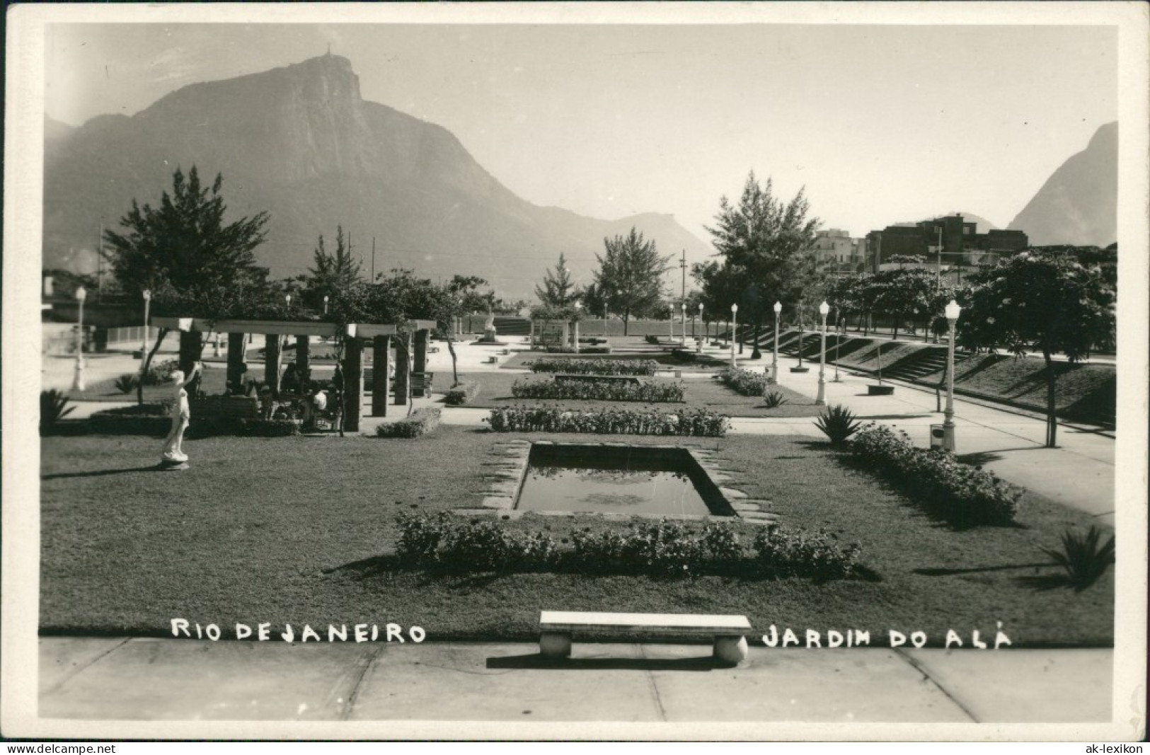 Postcard Rio De Janeiro Jardim De Alah 1942 - Rio De Janeiro