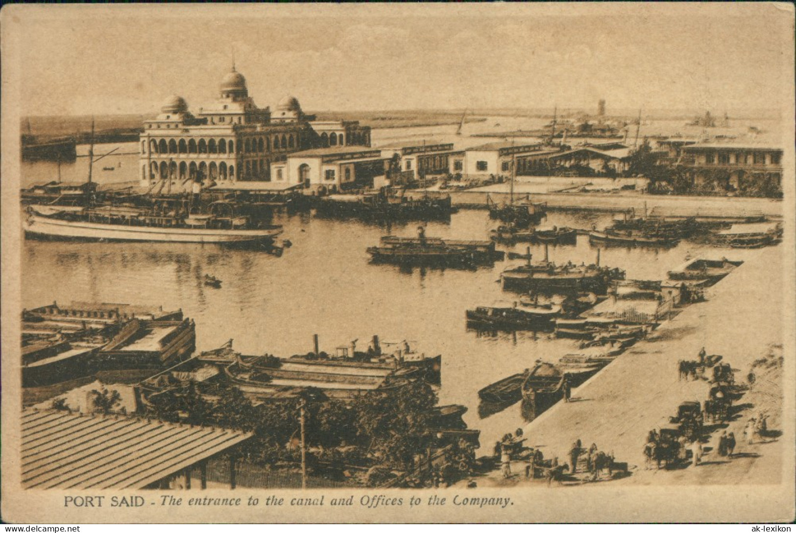 Port Said بورسعيد (Būr Saʻīd) The Entrance To The Canal  Offices Company 1925 - Puerto Saíd