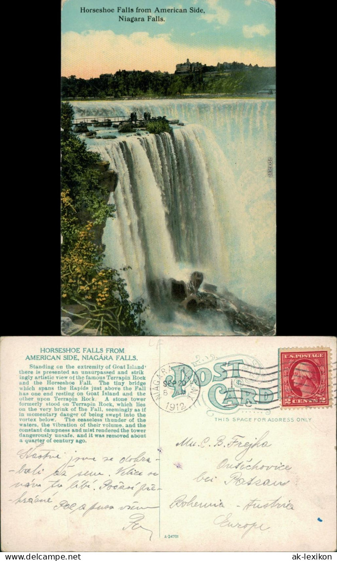 Niagara Falls (NY) Niagarafälle / Niagara Falls Horseshoe Falls 1912 - Autres & Non Classés