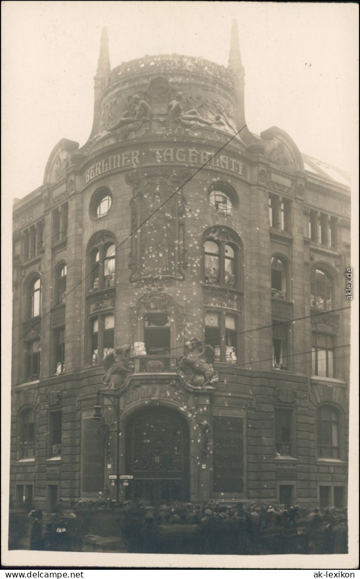 Berlin Zerstörtes Gebäude Berliner Tageblatt - Privatfoto Schützenstraße 1919 - Mitte