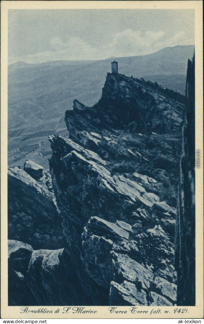 Postcard San Marino Terza Torre 1934 - Saint-Marin