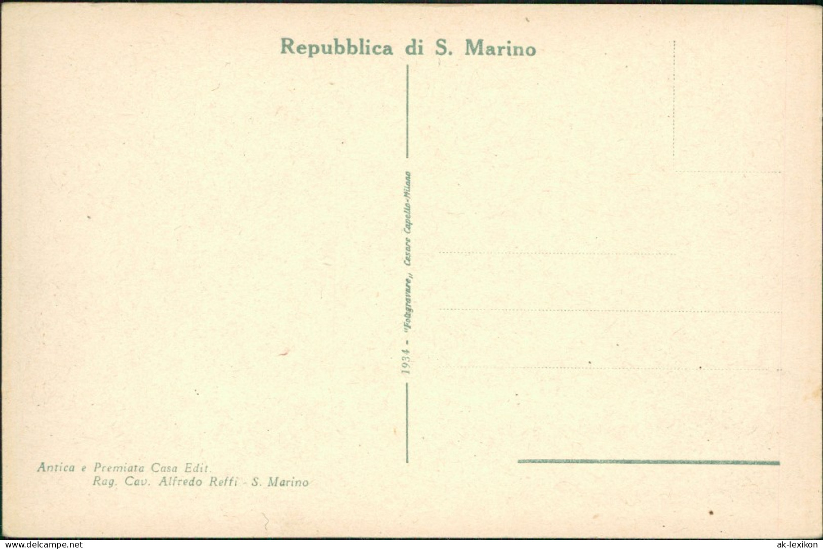 Postcard San Marino Panorama Della Citta E Borgo Maggiore 1934 - Saint-Marin