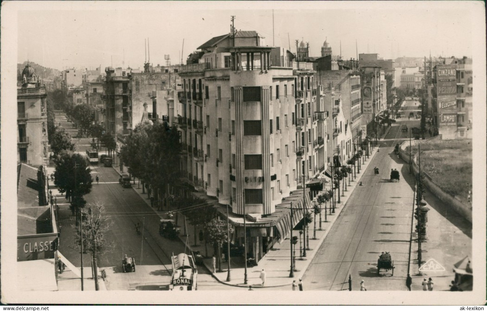 Tunis تونس Place Anatole France Avenue De Paris Et Avenue Théodore Roustan 1942 - Tunisie