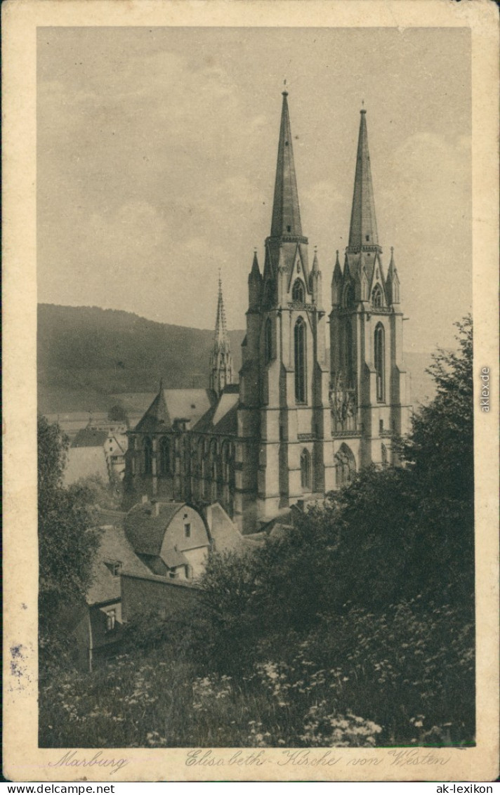 Ansichtskarte Marburg An Der Lahn Elisabethkirche 1912 - Marburg