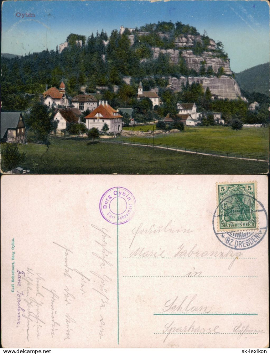 Ansichtskarte Oybin Berg Oybin 1913 - Oybin