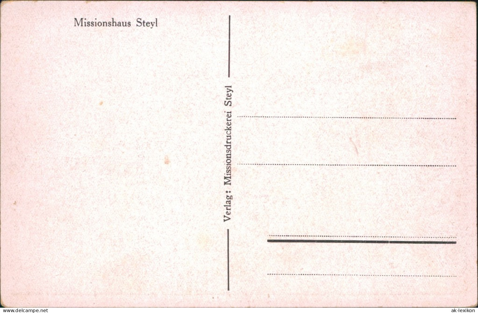 Postkaart Steyl-Venlo Missionshaus St. Michael, Steyl 1915 - Other & Unclassified