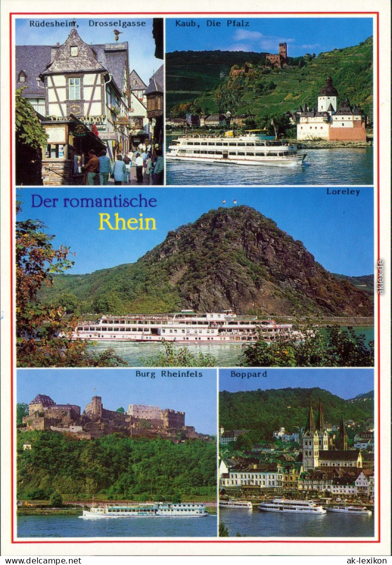 Rüdesheim, Romantische Rhein: Loreley, Burg Rheinfels, Boppard Fahrgastschiffe - Boppard