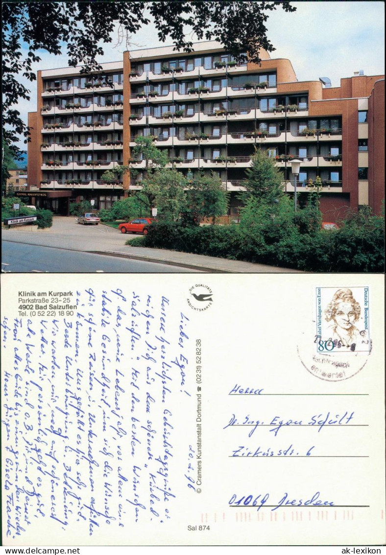 Ansichtskarte Bad Salzuflen Klinik Am Kurpark 1996 - Bad Salzuflen