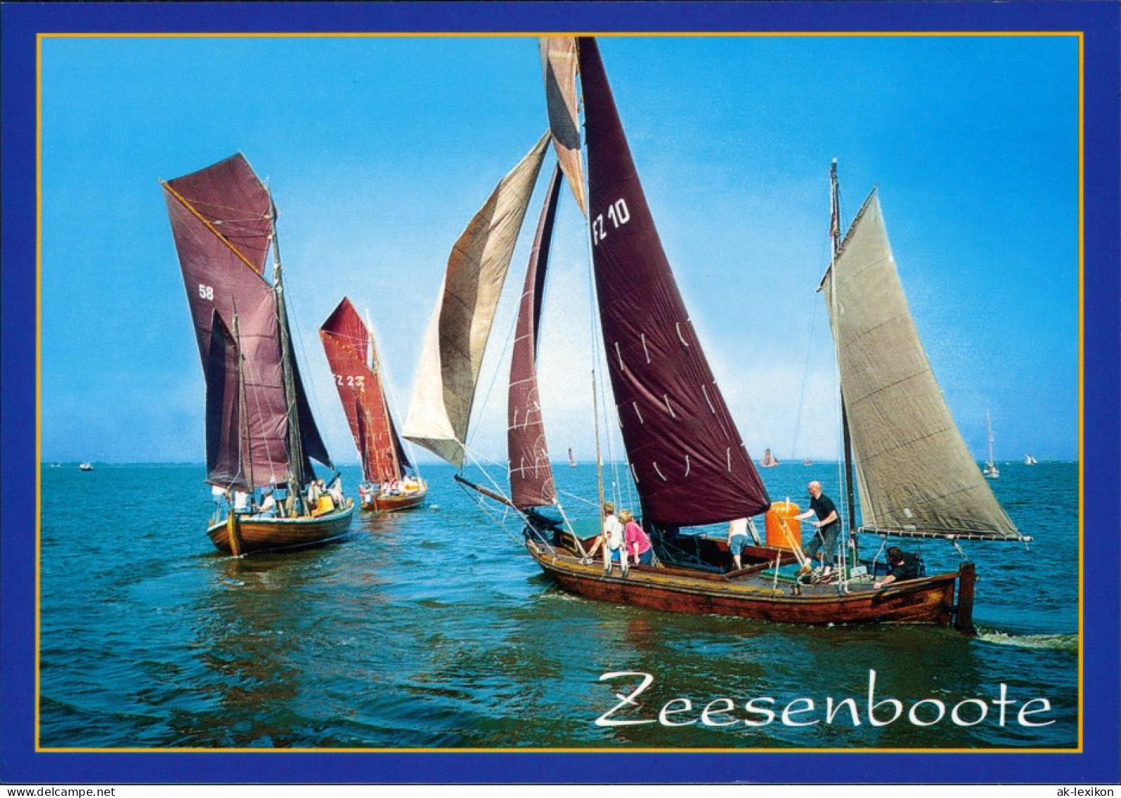 Ansichtskarte  Zeesenboote 1995 - Segelboote