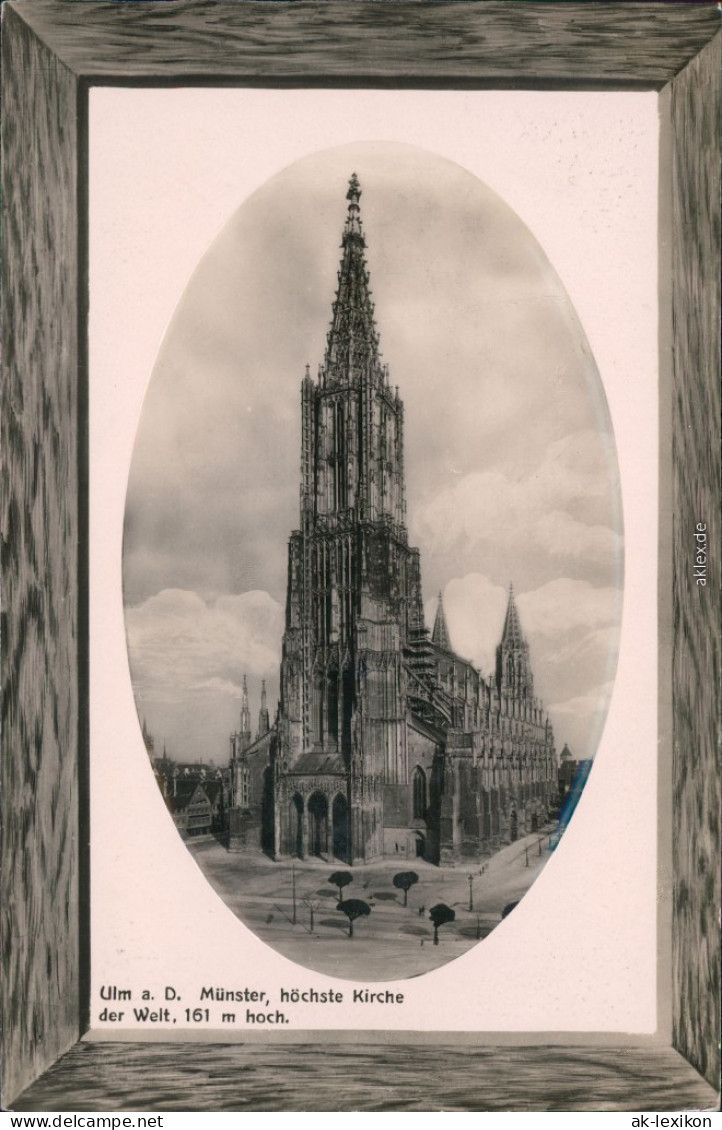 Ansichtskarte Ulm A. D. Donau Münster Passepartout 1910 Passepartout - Ulm
