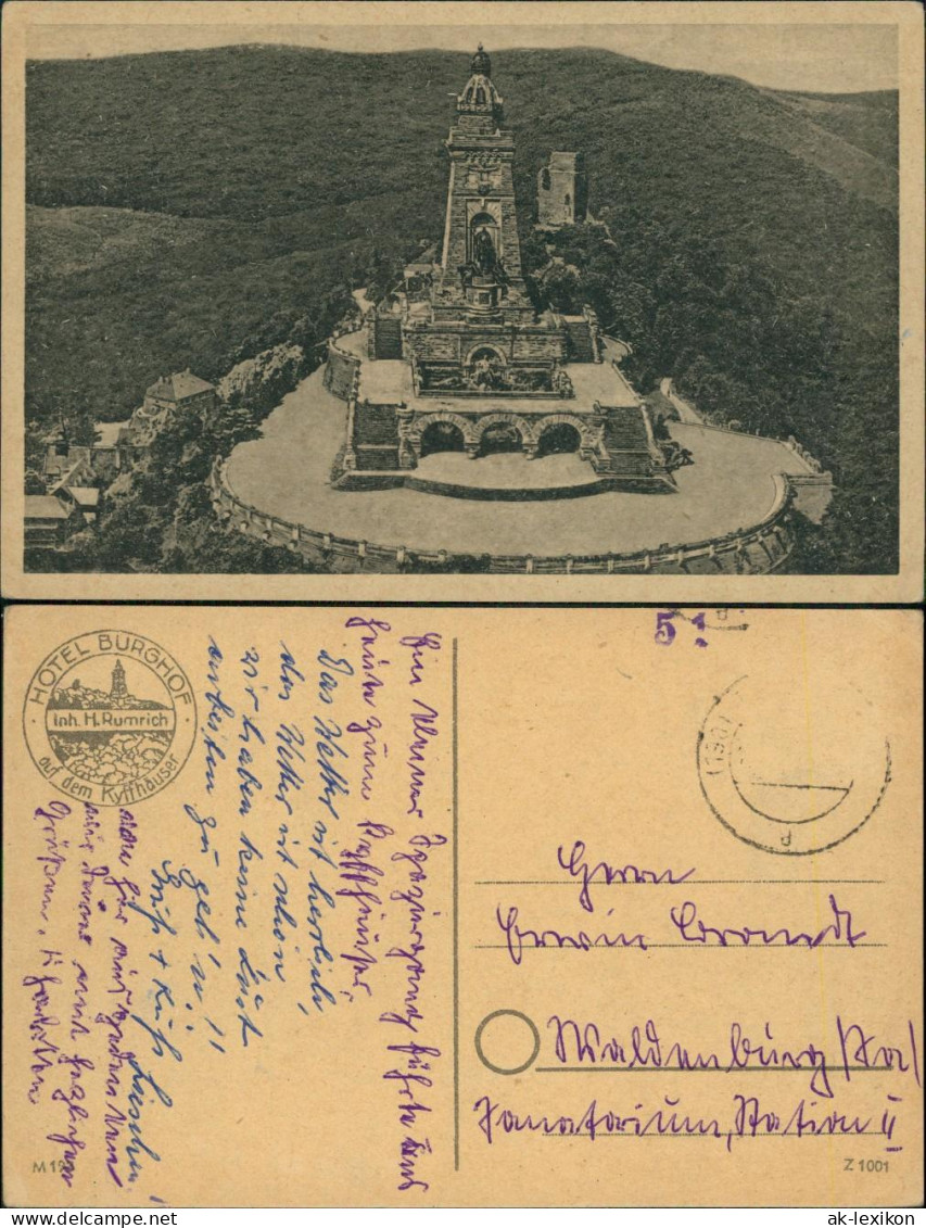 Kelbra (Kyffhäuser) Kaiser-Friedrich-Wilhelm/Barbarossa-Denkmal 1914 - Kyffhaeuser