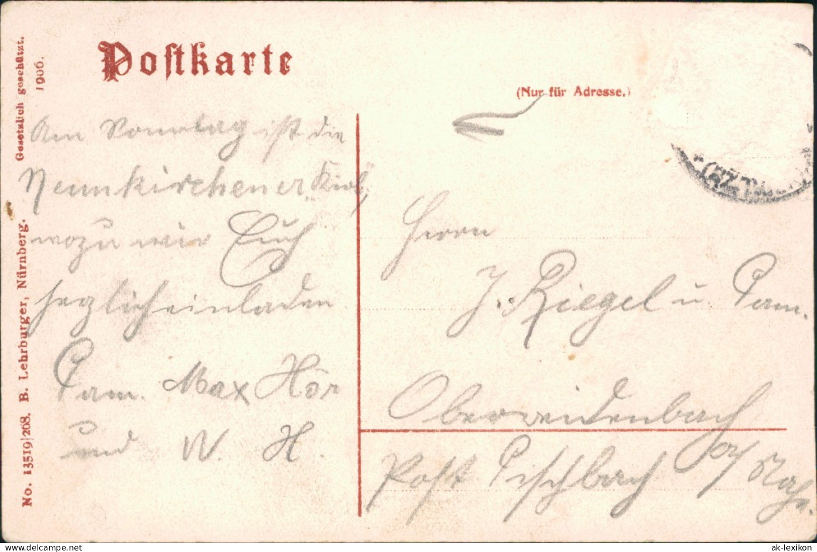 Sankt Johann-Saarbrücken Straßenpartie - Weitrauben-Ornament 1906  - Saarbruecken